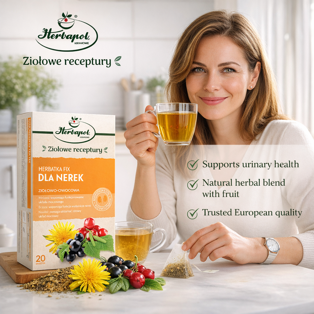 Herbatka Fix Dla Nerek Herbapol kidney support herbal tea 20 bags benefits