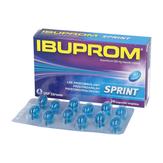 Ibuprom Sprint Soft Capsules in Blister Pack 24 Pieces


