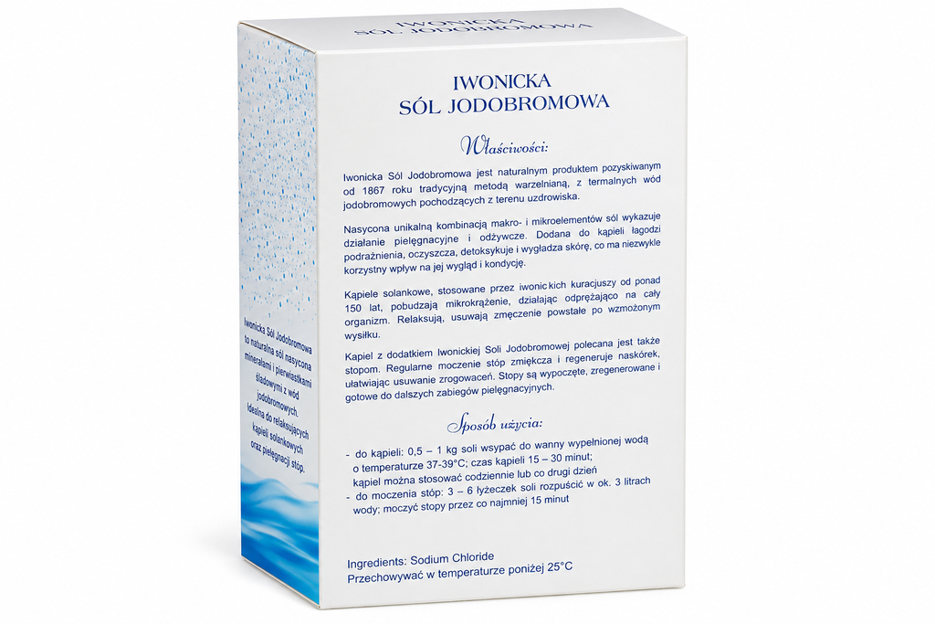 Iwoniczanka Iodine Bromine Bath Salt 1kg Instructions