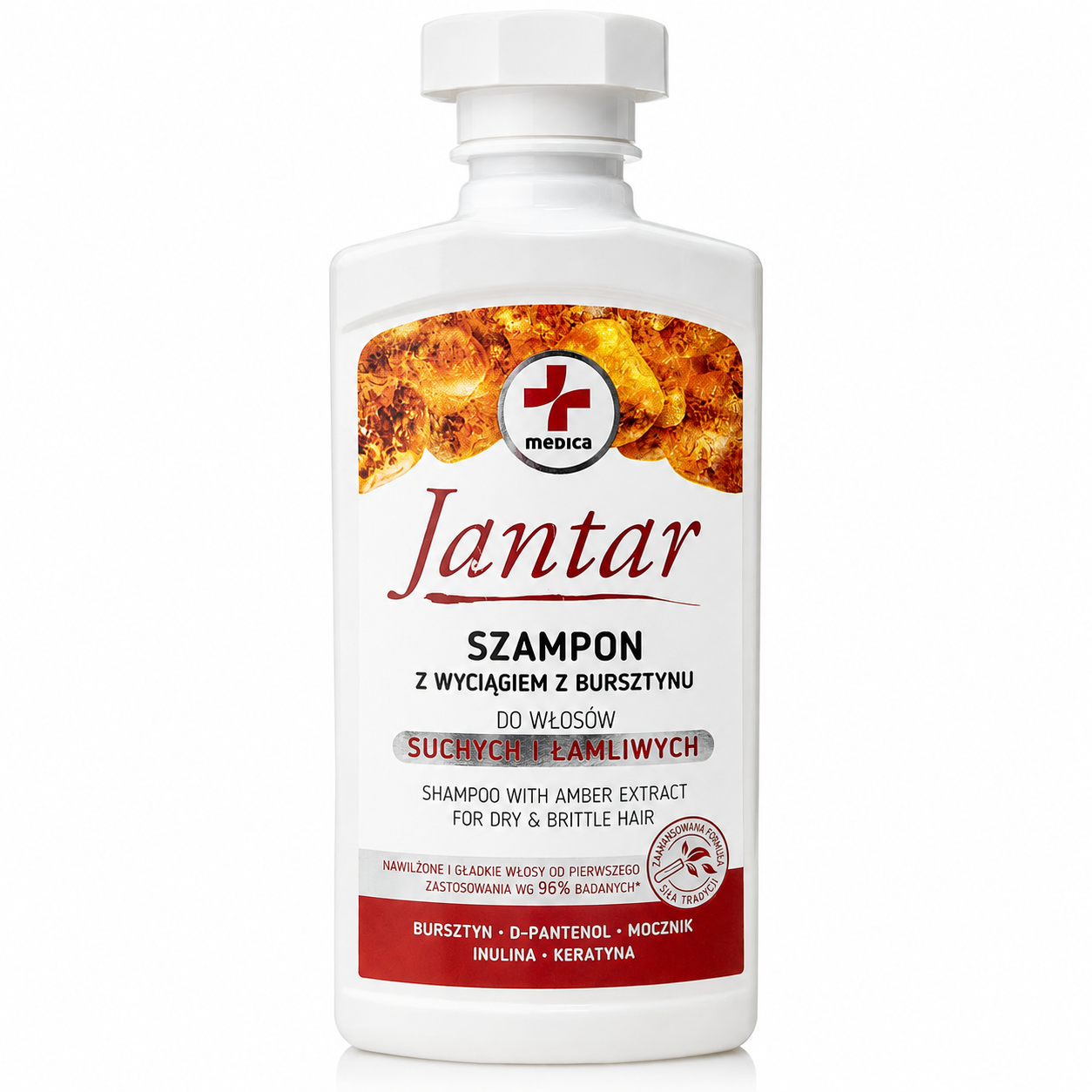 Jantar Medica Amber Extract Shampoo for Dry & Brittle Hair 330 ml