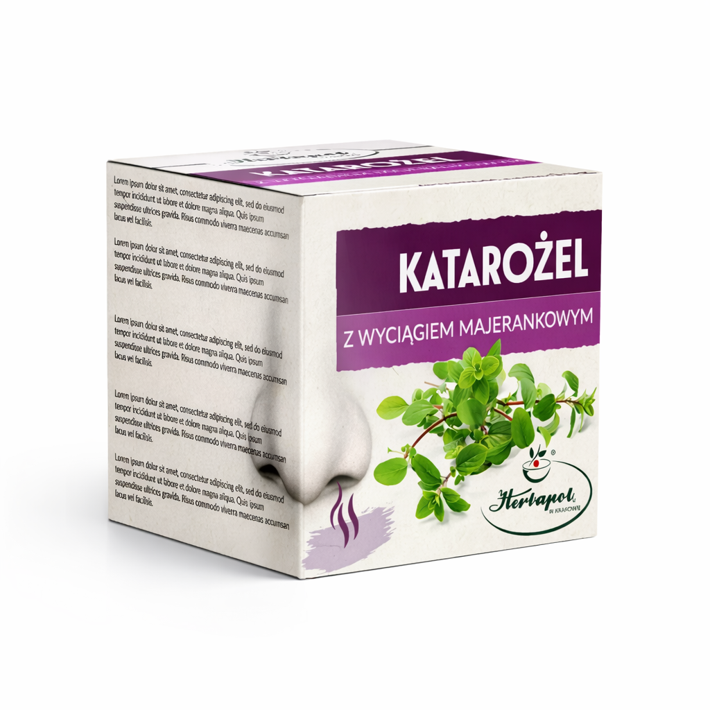 Katarożel Nasal Gel with Marjoram Extract for Dry and Irritated Nose 15g box