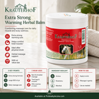 Krauterhof Horse Balm Warming Extra Strong 500ml Infographic
