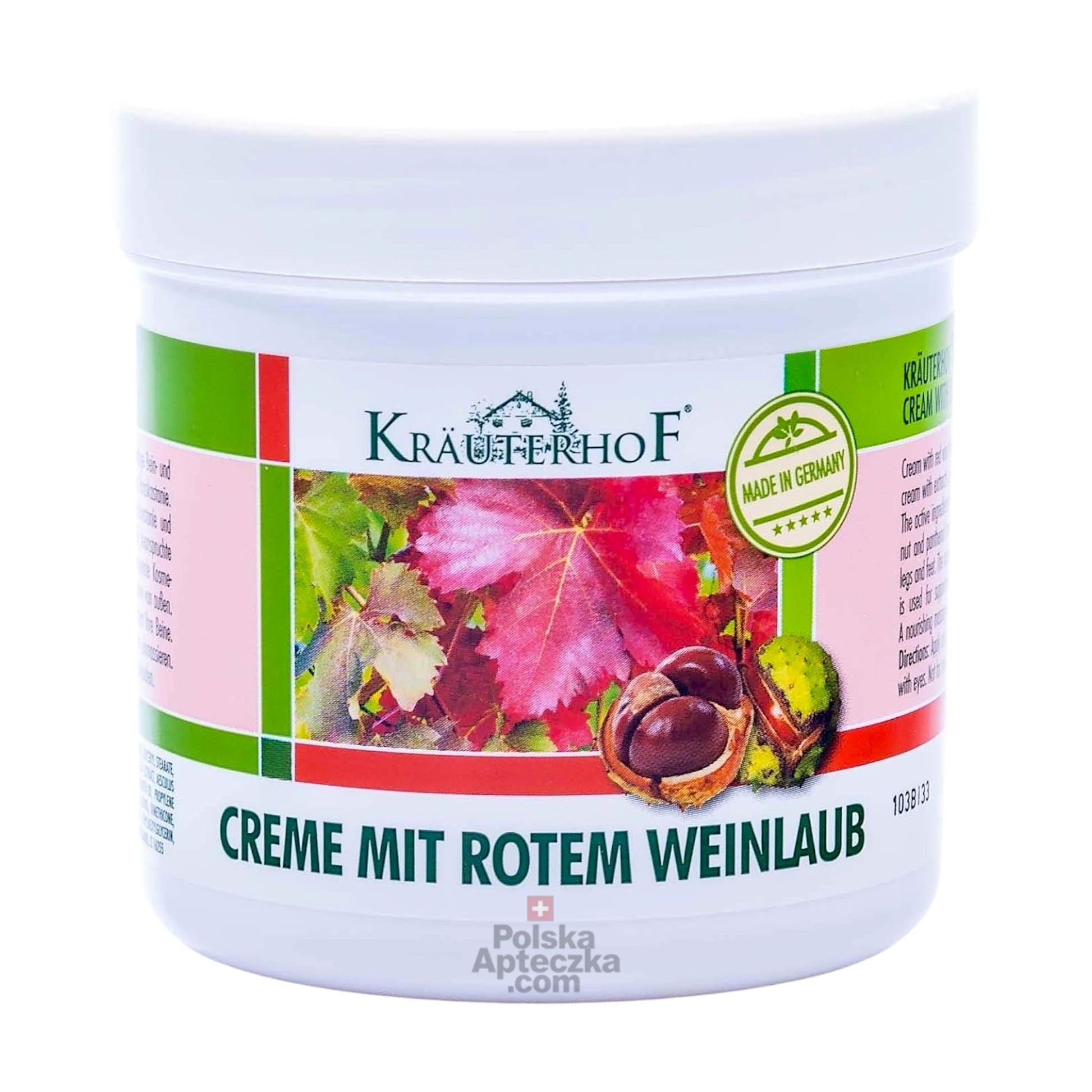 Kräuterhof Red Vine Leaf Cream 250ml