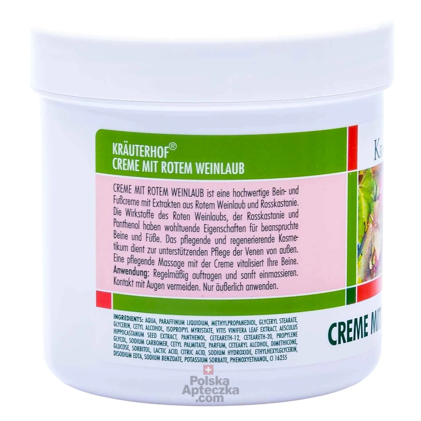 Krauterhof Red Vine Leaf Cream 250ml