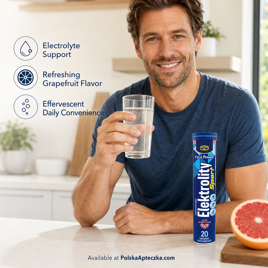 Kruger Vital Power Electrolytes Sport Grapefruit Tablets lifestyle