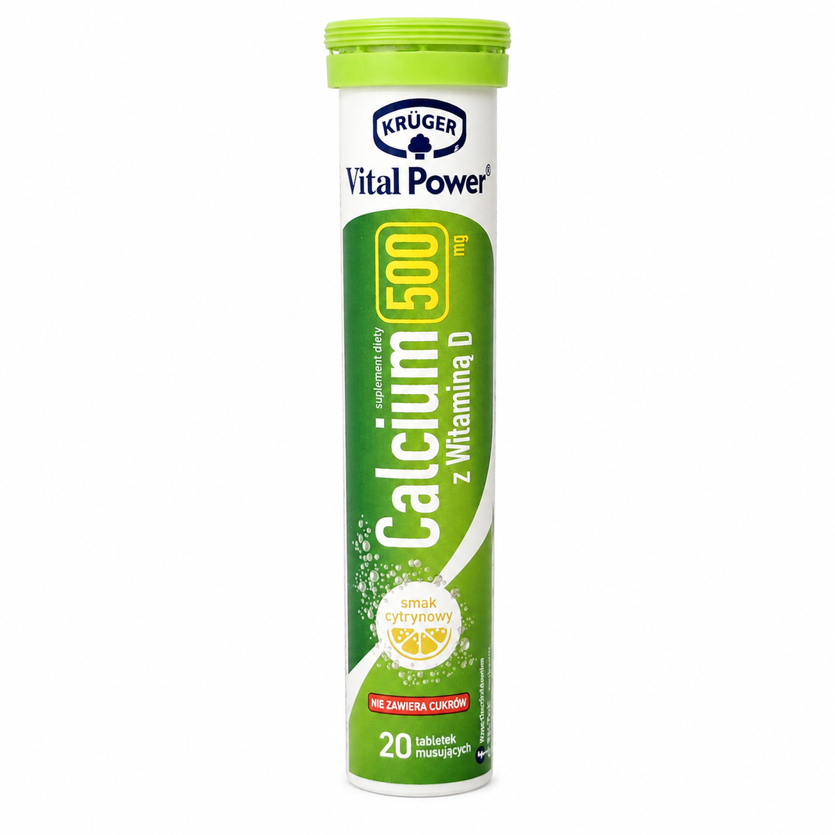 Kruger Calcium + D3 Lemon 14 Effervescent Tablets