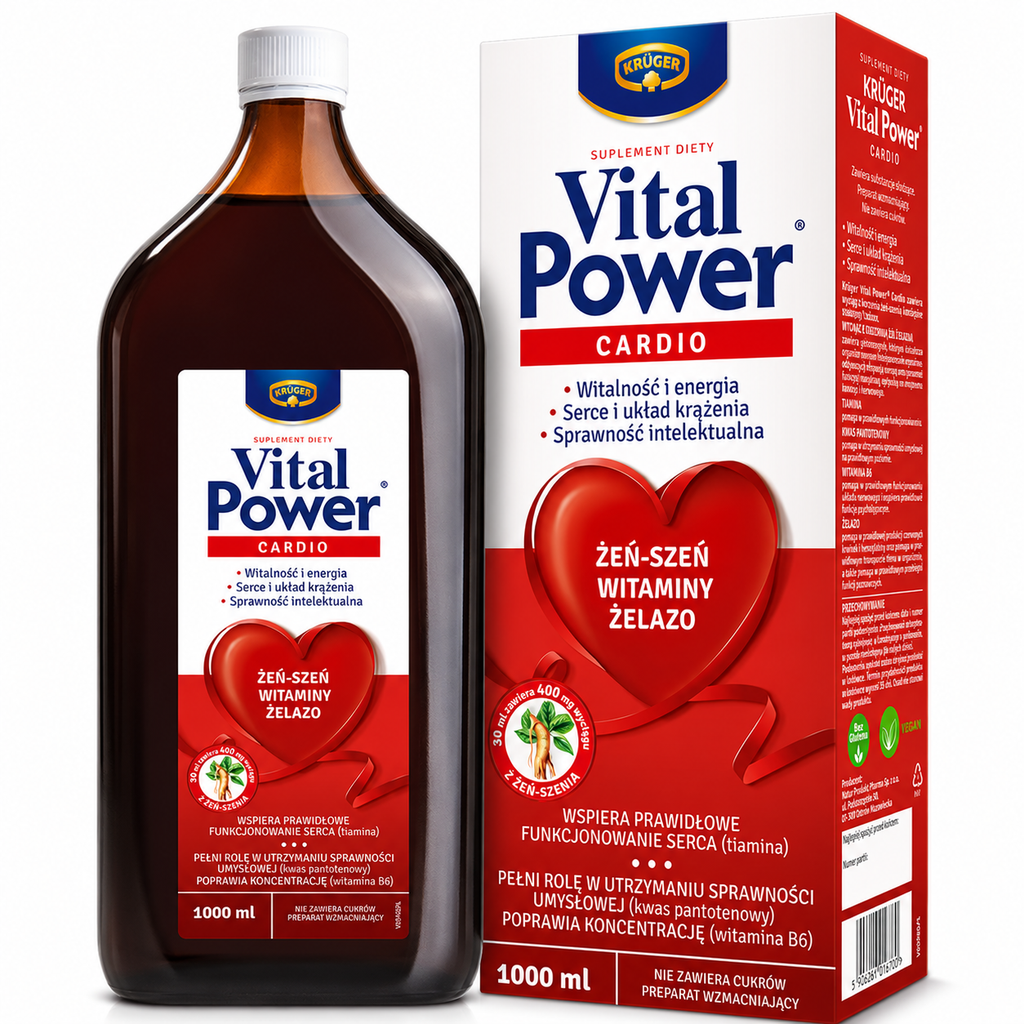 Kruger Vital Power Cardio Heart Support Syrup 1000 ml