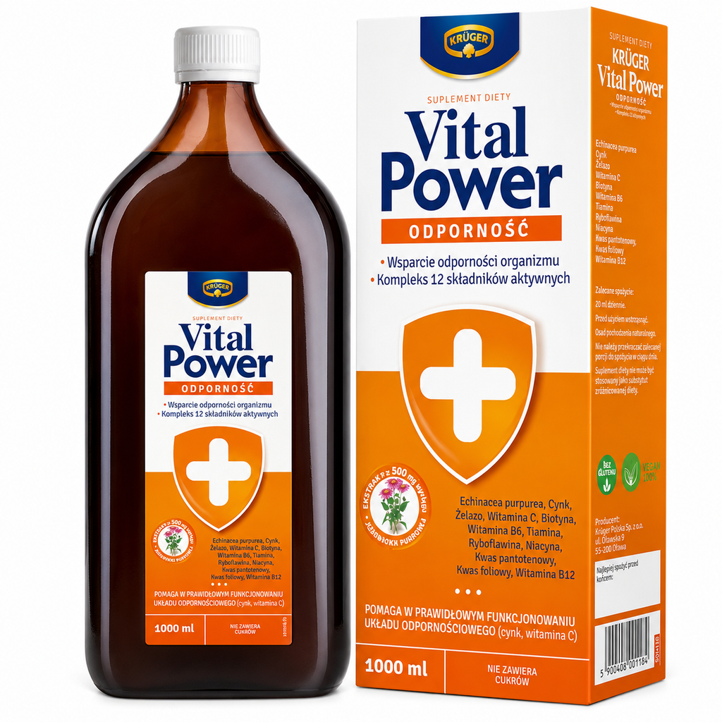 Kruger Vital Power Immune Support Syrup 1000 ml