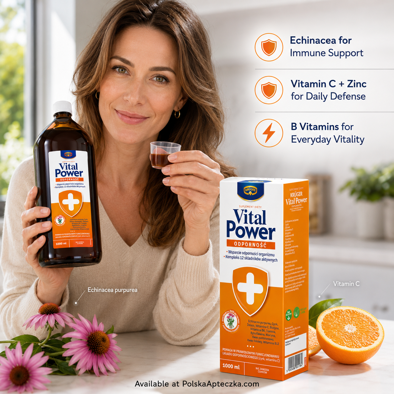 Kruger Vital Power Immune Support Syrup 1000 ml lifestyle