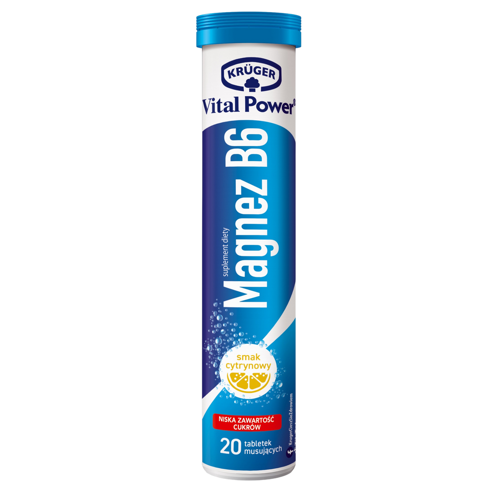 Kruger Vital Power Magnesium B6 Lemon Tablets