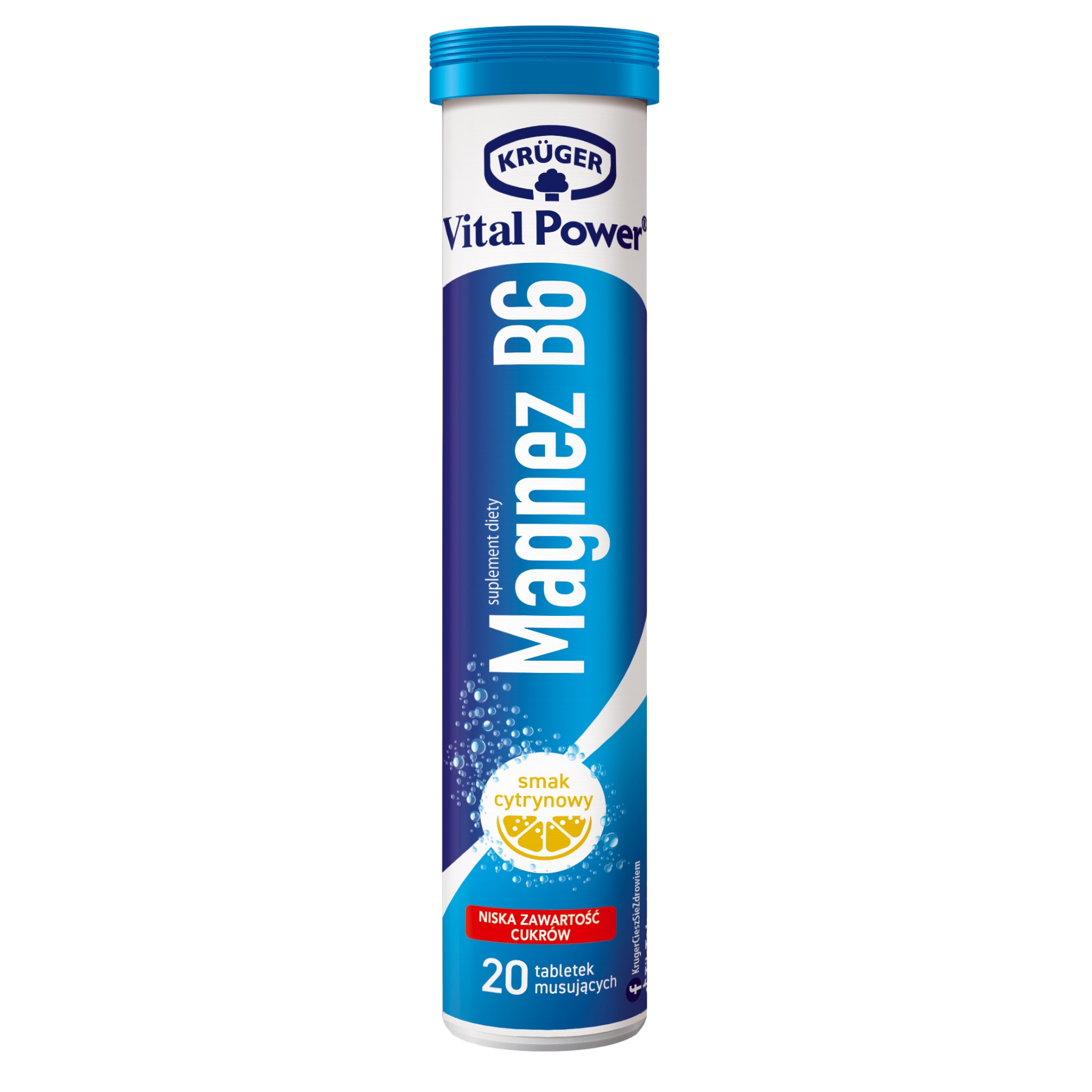 Kruger Vital Power Magnesium B6 Lemon Tablets