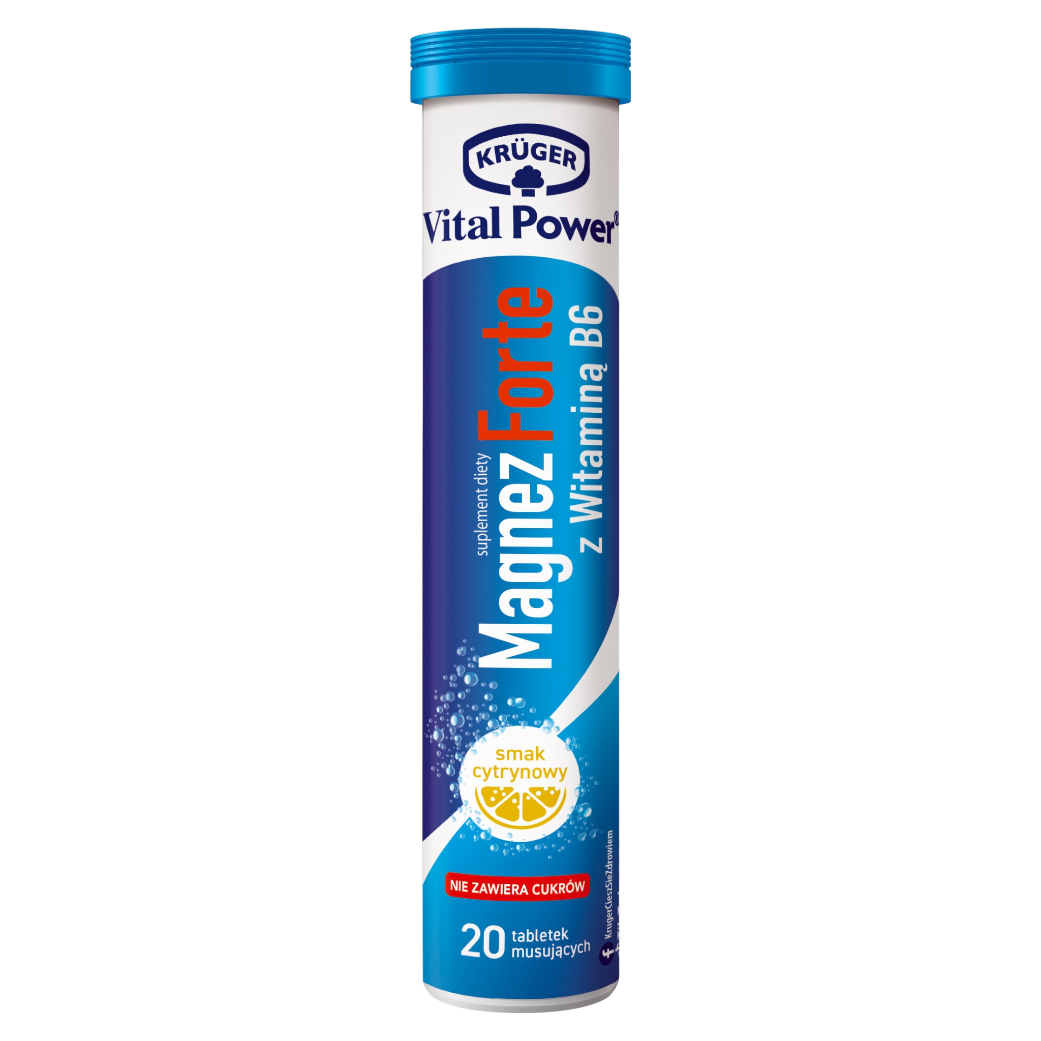 Kruger Vital Power Magnesium Forte B6 Lemon Tablets
