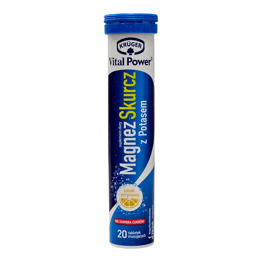 Krüger Vital Power Magnesium with Potassium 20 Effervescent Tablets