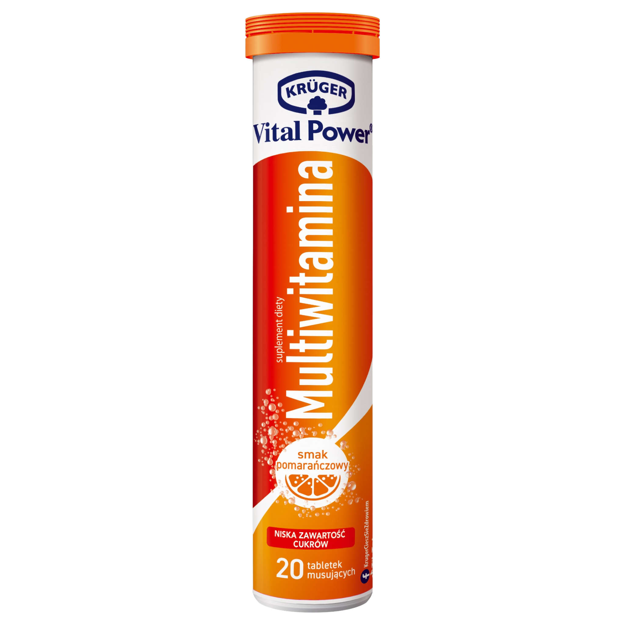 Kruger Vital Power Multivitamin Orange Tablets