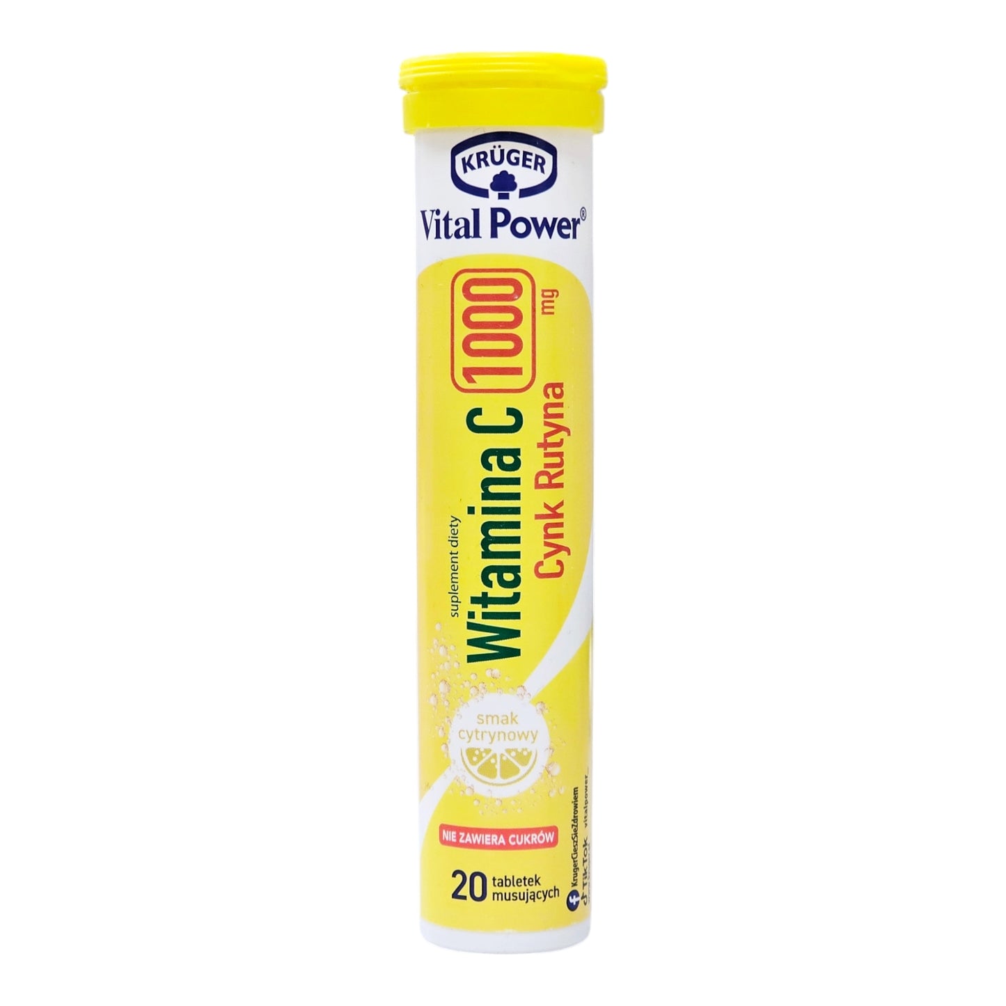 Kruger Vital Power Vitamin C 1000mg  Zinc  Rutin Effervescent Tablets  20 Tablets