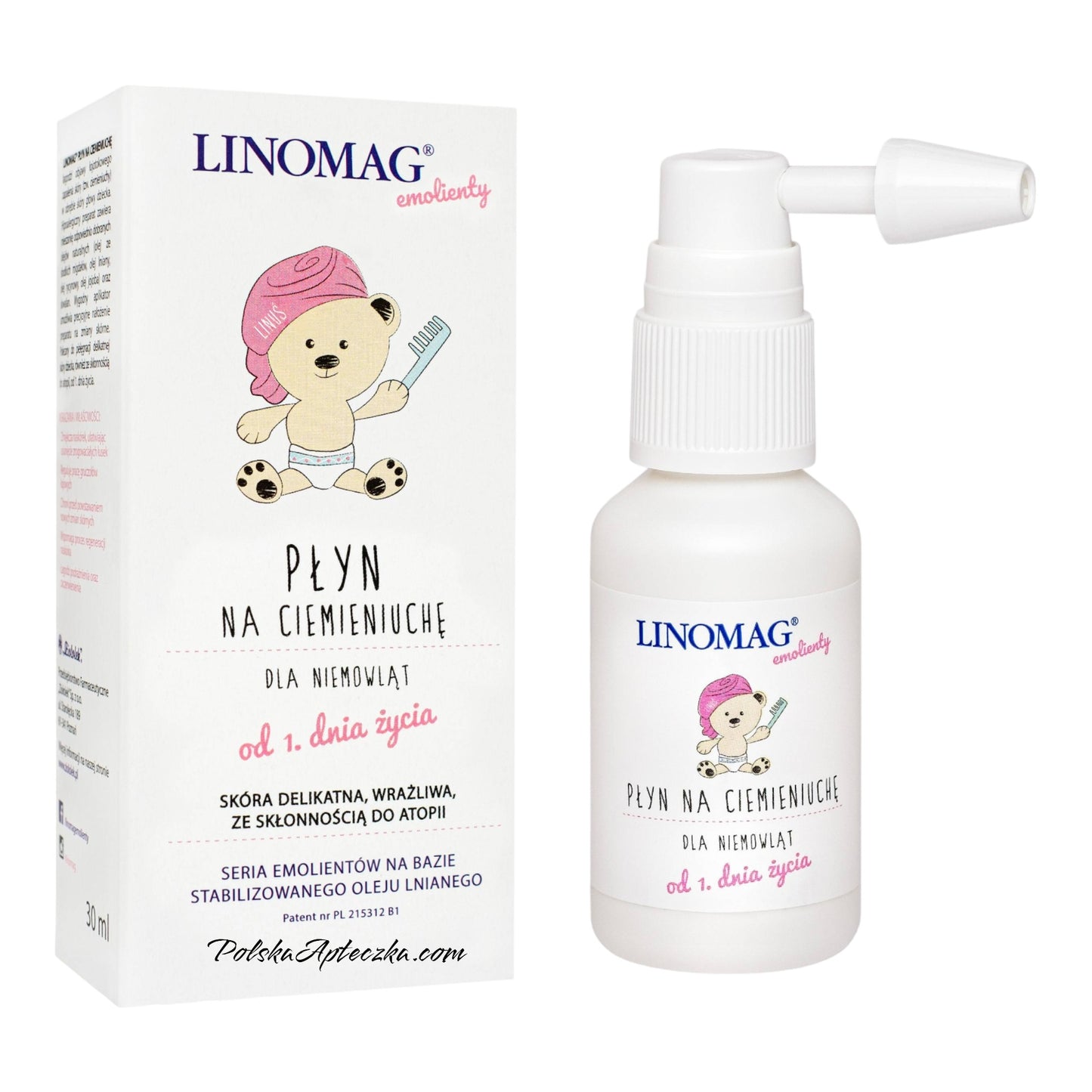 LINOMAG Emollient Cradle Cap Care Liquid for Infants from Birth 30 ml
