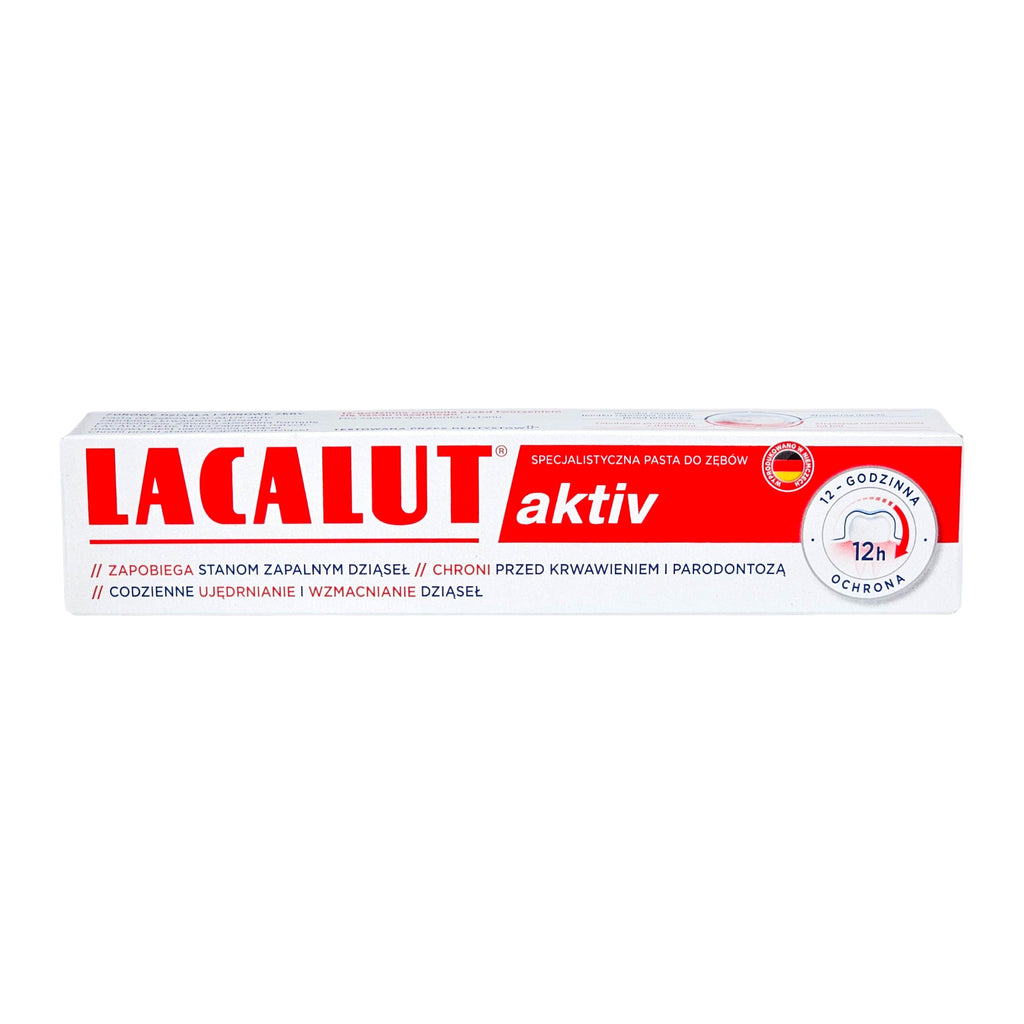 Lacalut Aktiv Toothpaste – Gum Bleeding & Periodontitis Protection 75ml