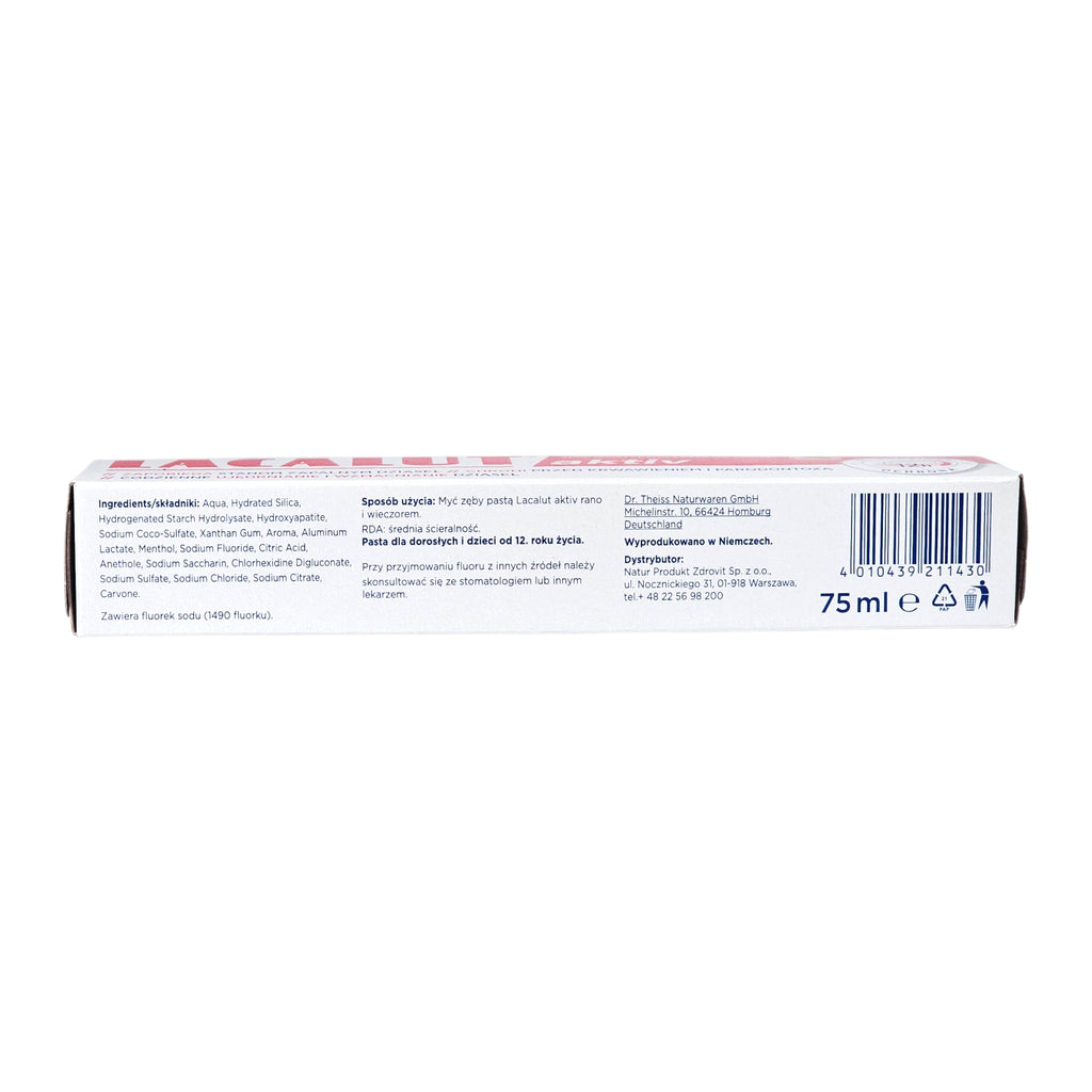 Lacalut aktiv toothpaste tube