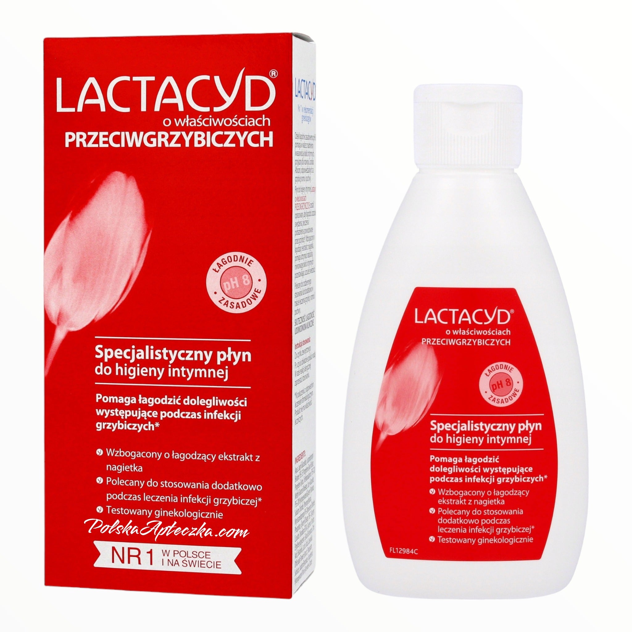 Lactacyd Antifungal Intimate Wash pH 8 with Calendula Extract 200ml
