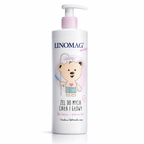 Linomag emollient body and hair wash for babies and infants bottle