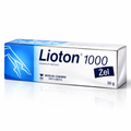 Lioton 1000 heparin sodium gel 1000 IU per gram for swelling bruises hematomas and heavy legs available in 50 g and 100 g tubes
