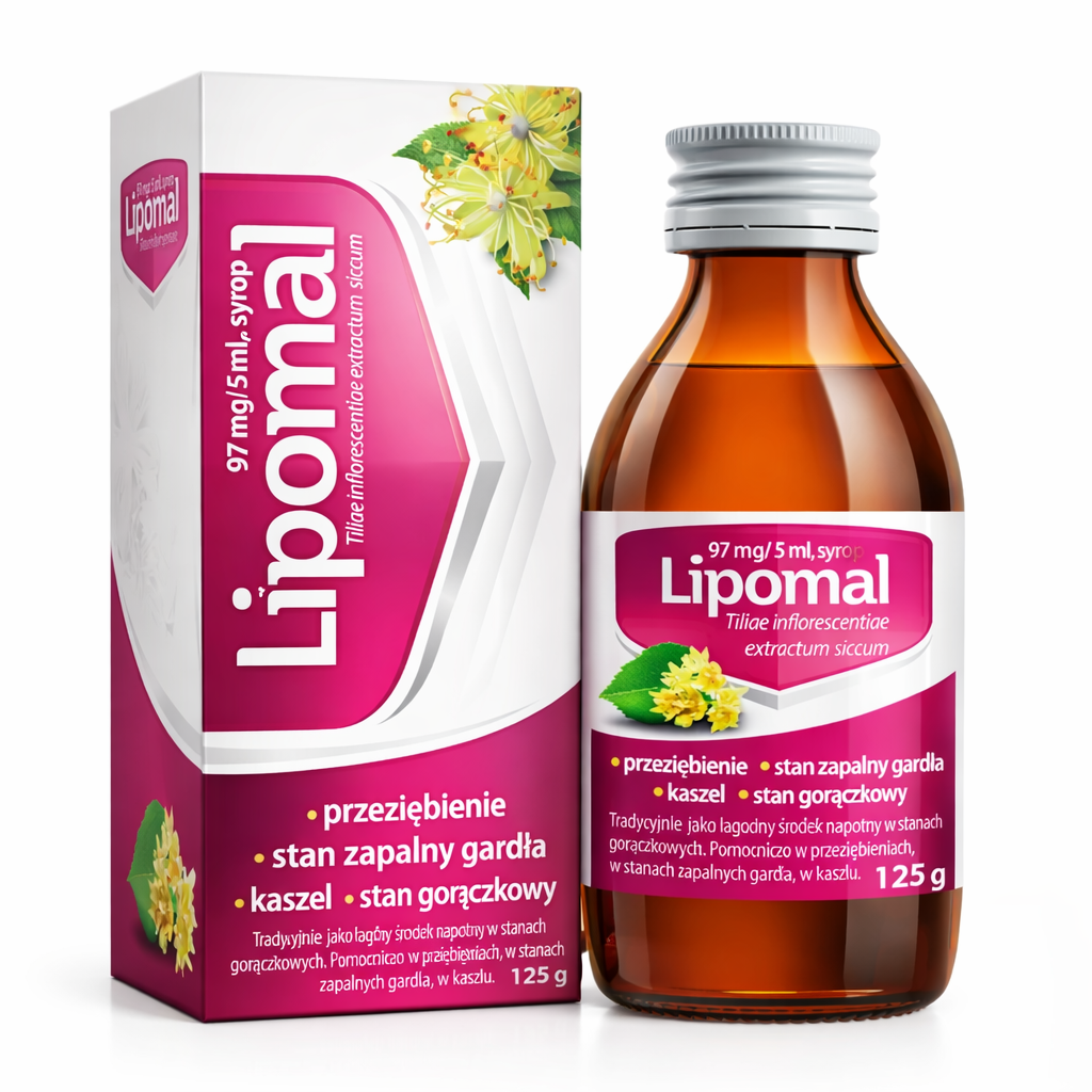 Lipomal Linden Flower Syrup 125g – Cough, Throat & Cold Support