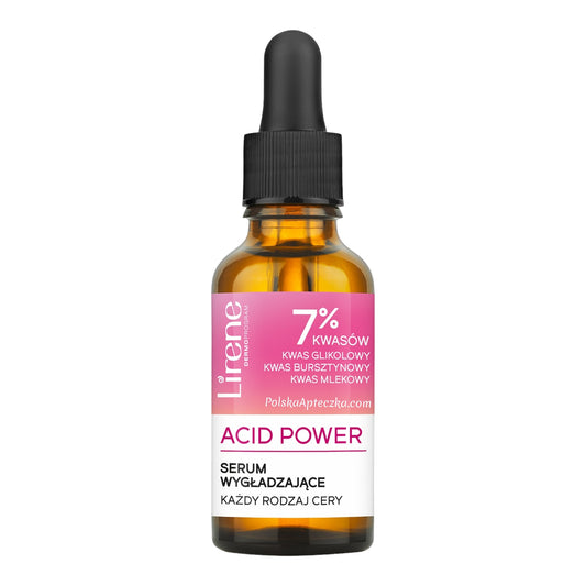 Lirene, Acid Power Serum wygładzające każdy rodzaj cery 30ml