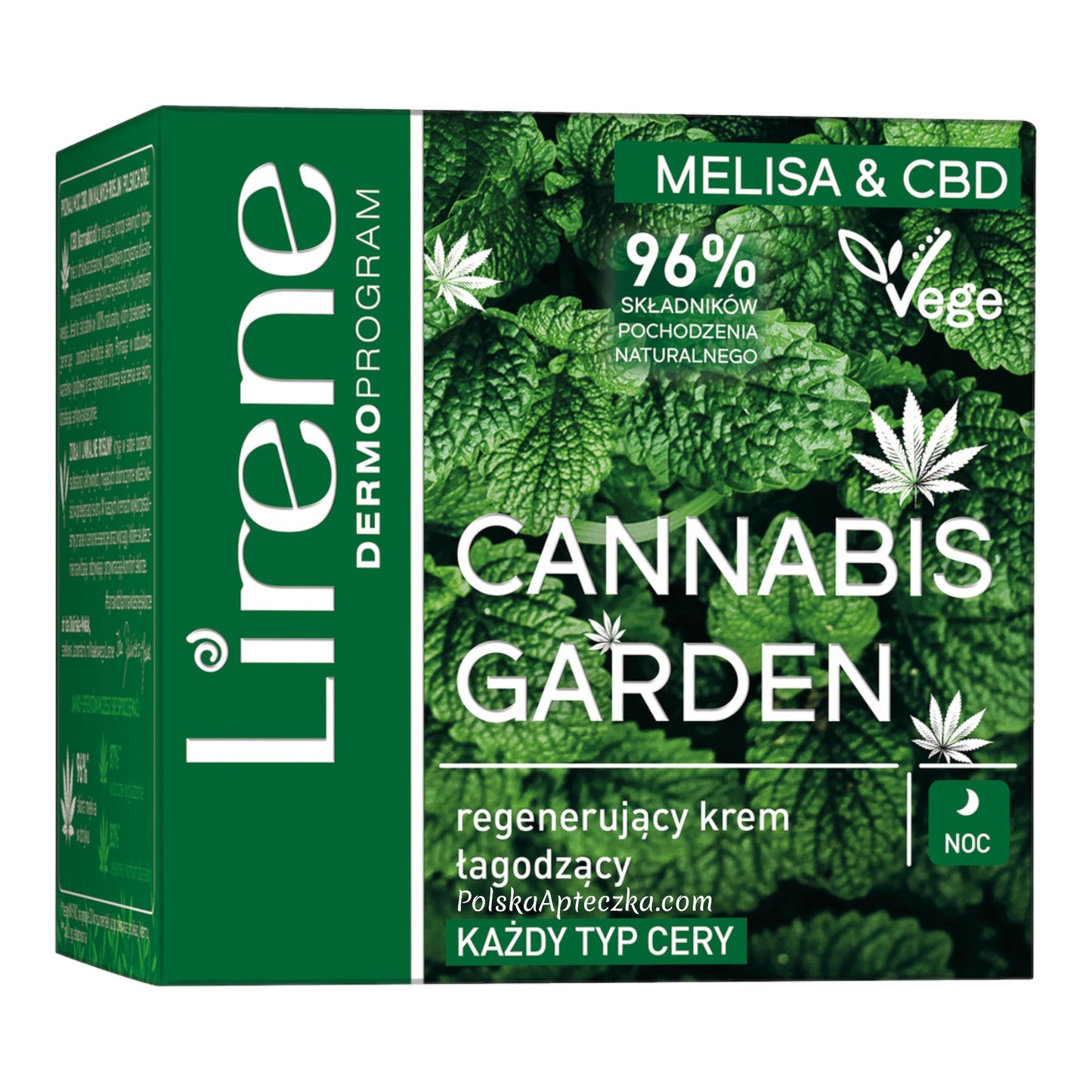 Lirene, Cannabis Garden krem do twarzy regenerujacy łagodzący na noc 50g