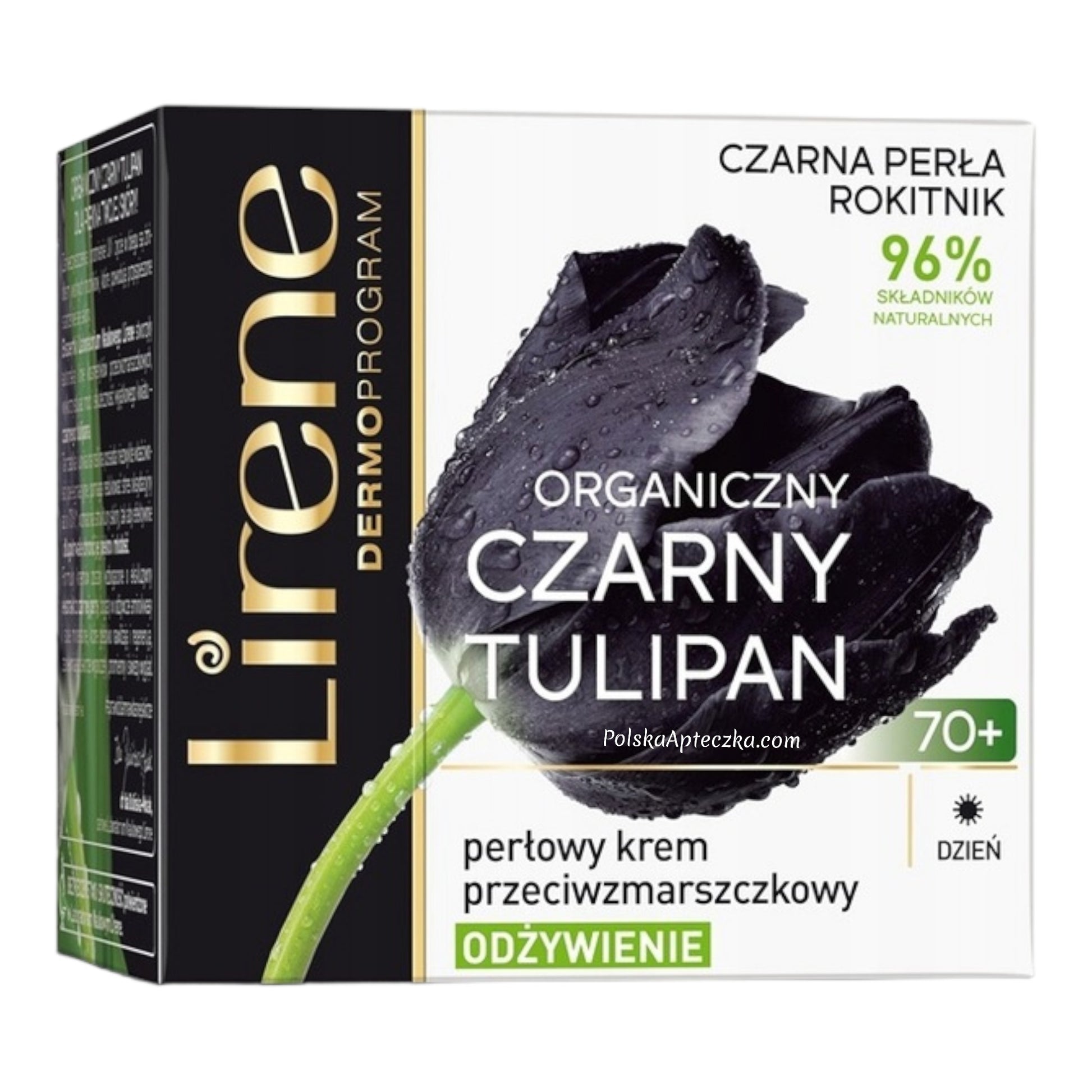 Lirene, Czarny Tulipan 70+ perłowy krem przeciwzmarszczkowy 50ml