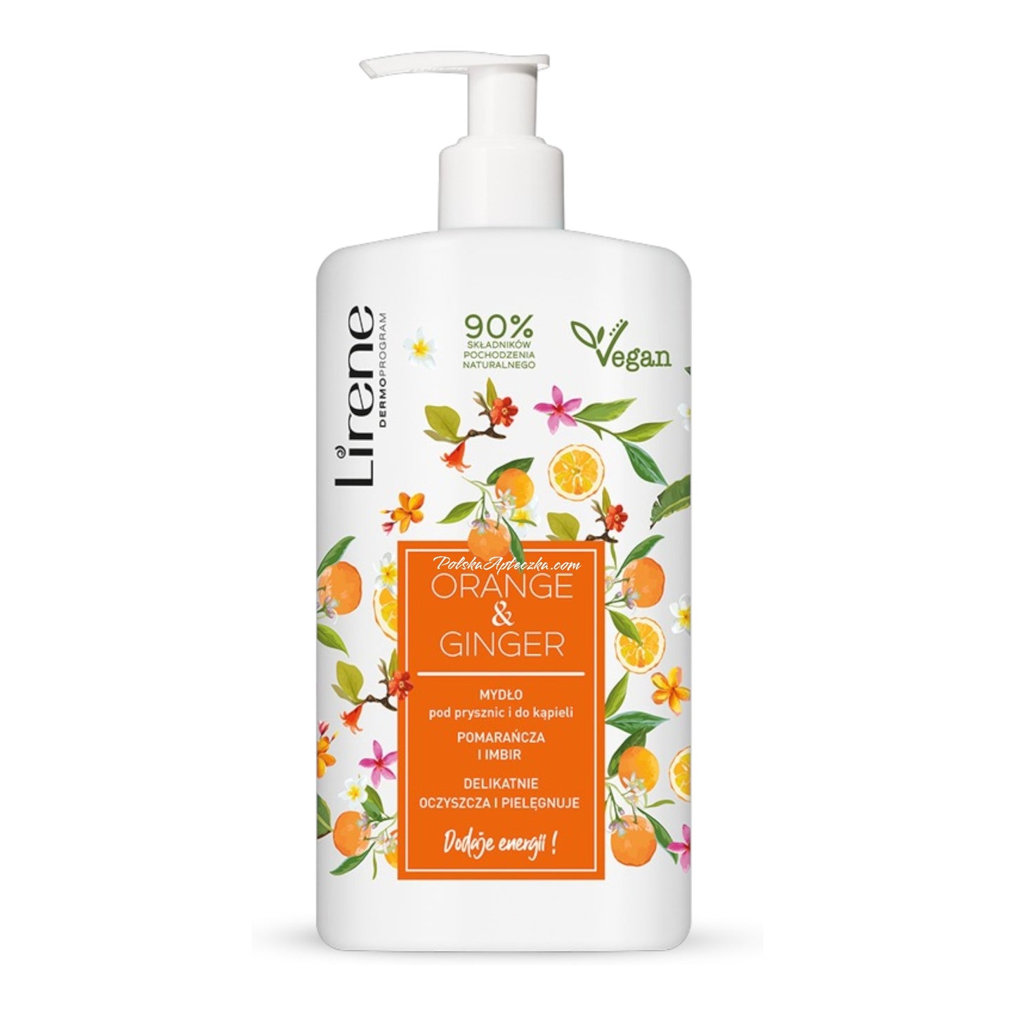 Lirene, Dermoprogram Mydło pod prysznic i do kąpieli ORANGE & GINGER 500ml