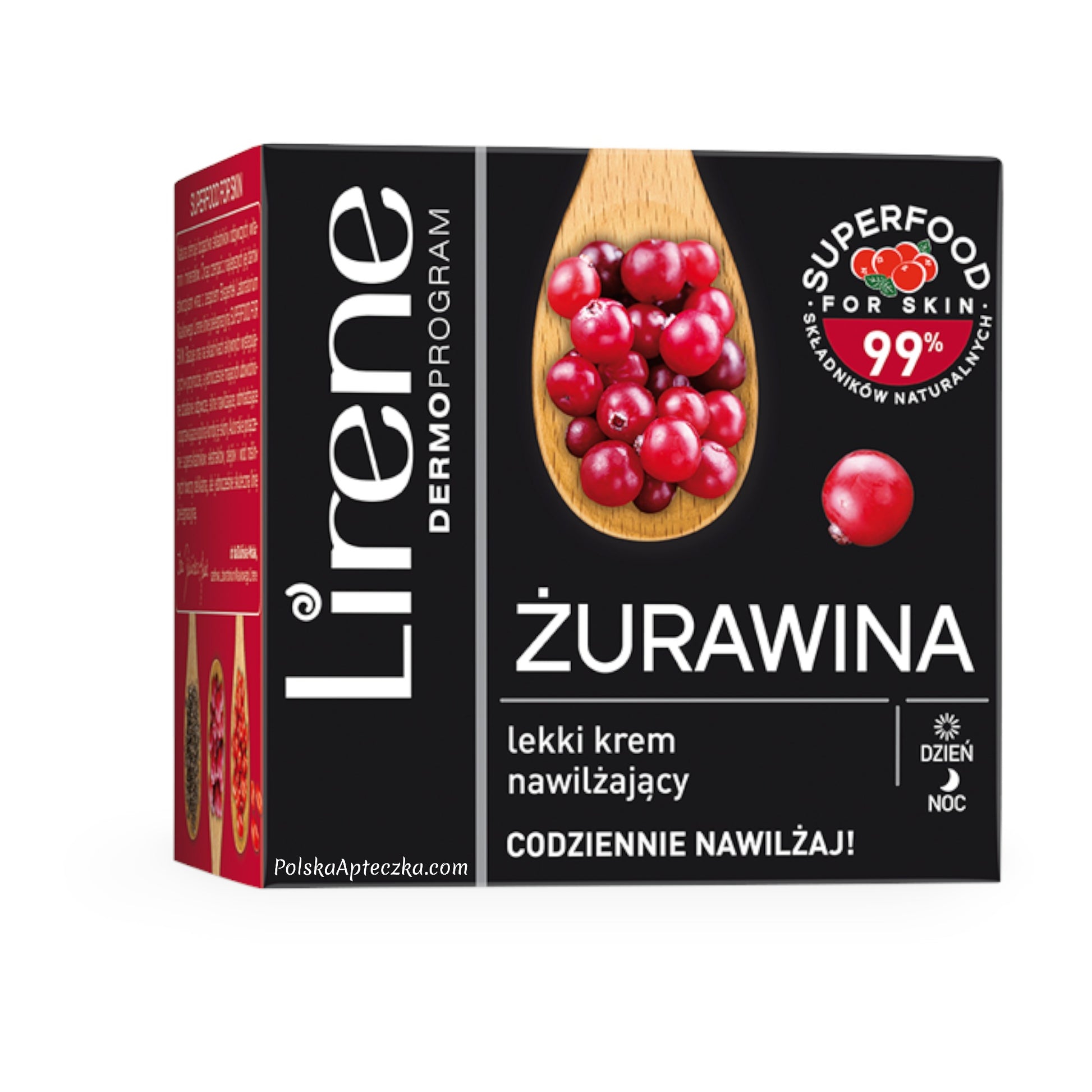 Lirene, Dermoprogram Vege ŻURAWINA lekki krem nawilżający na dzień i noc 50ml