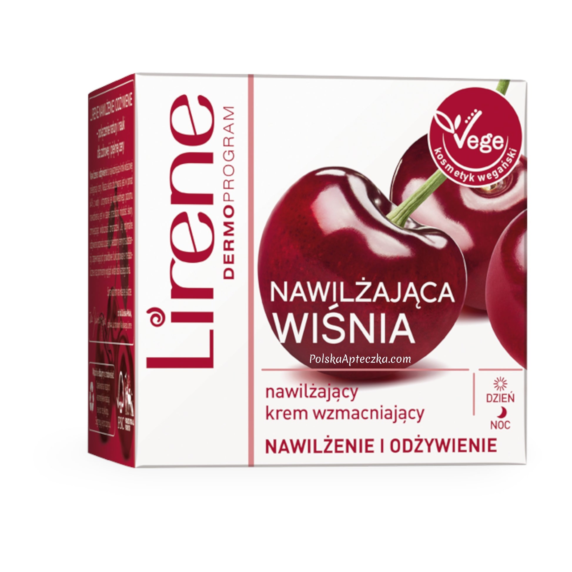 Lirene, Dermoprogram Vege wisnia nawilżający krem wzmacniający na dzień i noc 50ml