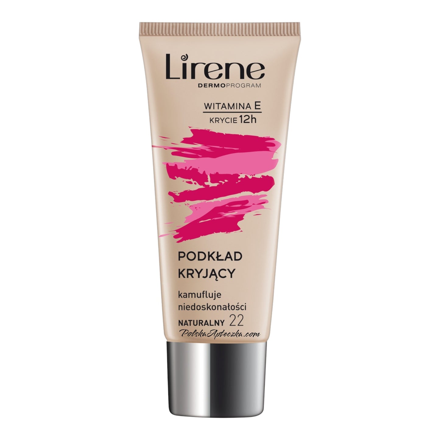 Lirene, Fluid Kryjący Podkład puder w kremie Naturalny 22 30ml