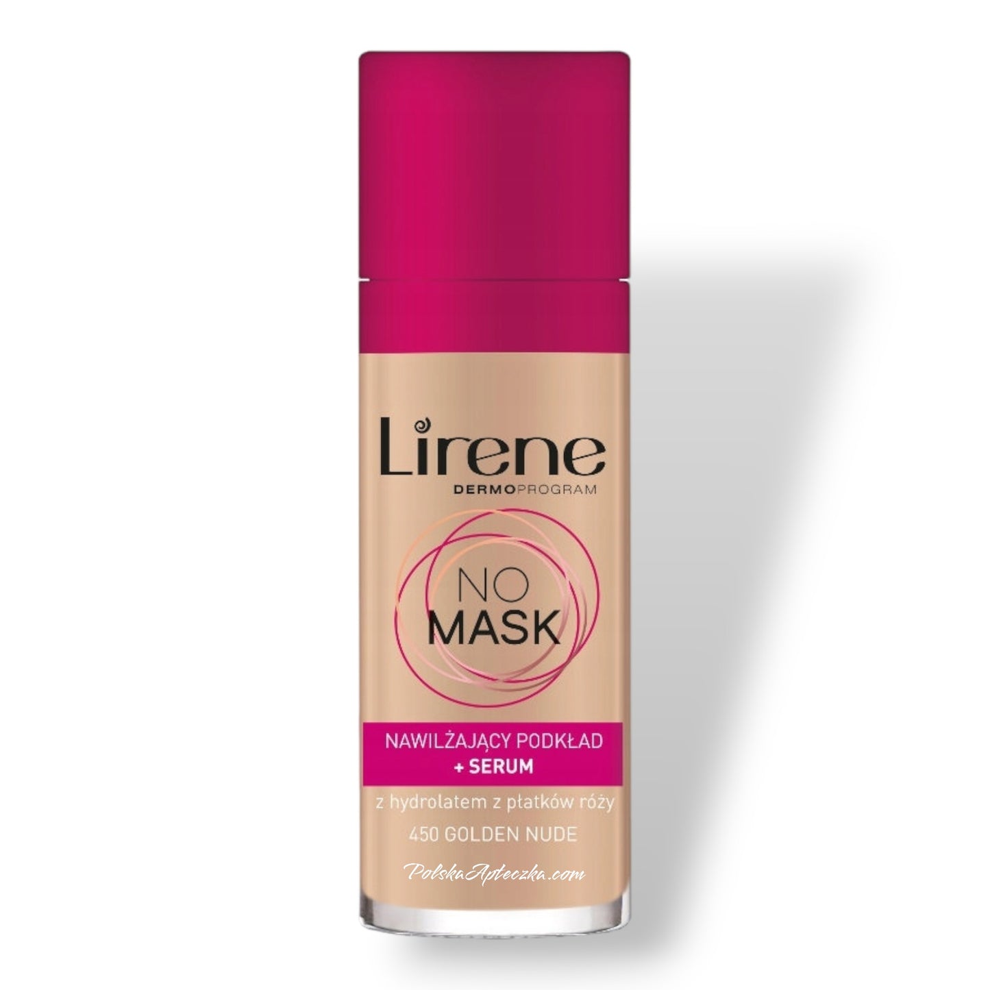 Lirene, Fluid NO MASK nawilżający podkład & serum 450 GOLDEN NUDE 30ml