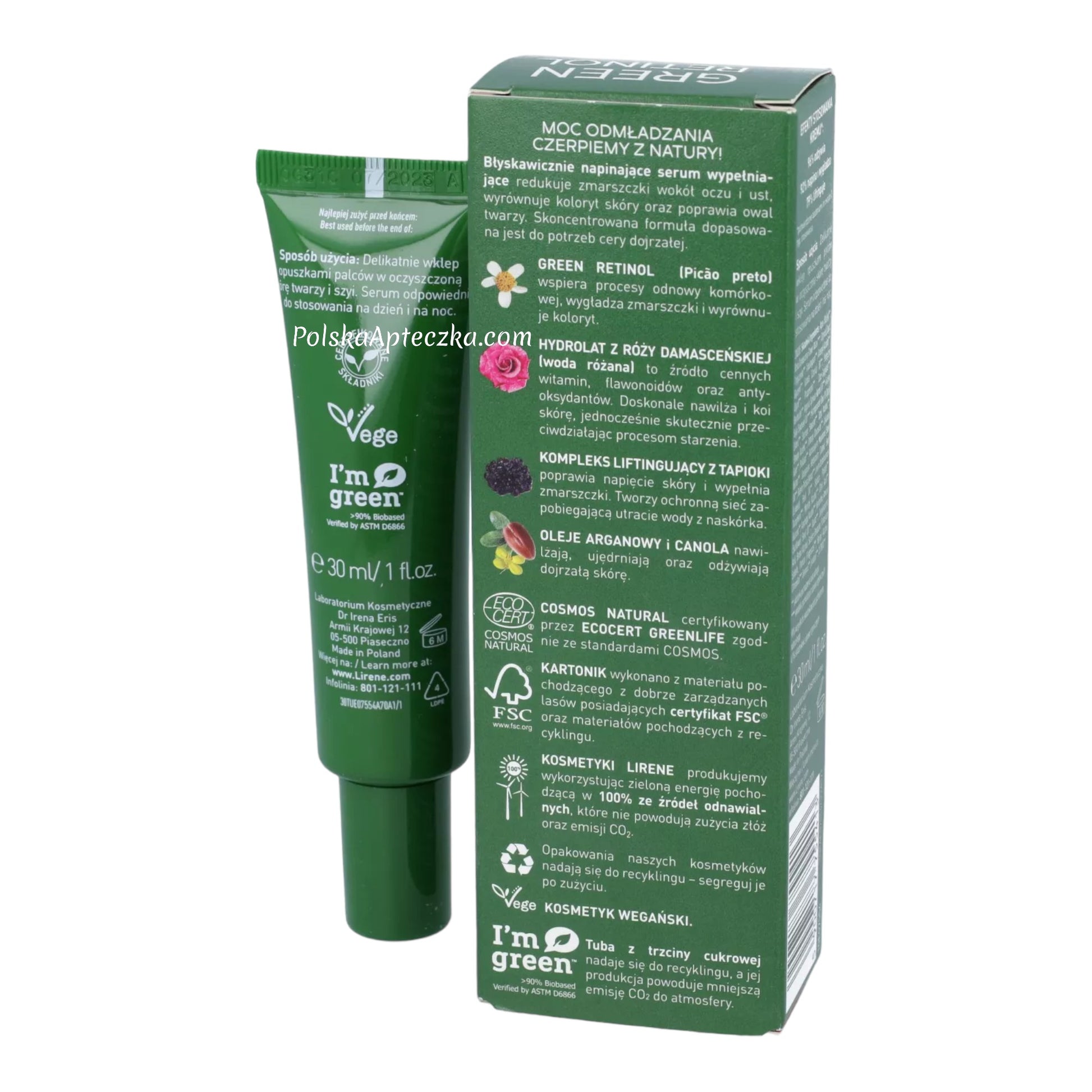 Lirene, Green Retinol Serum wypełniające 30ml