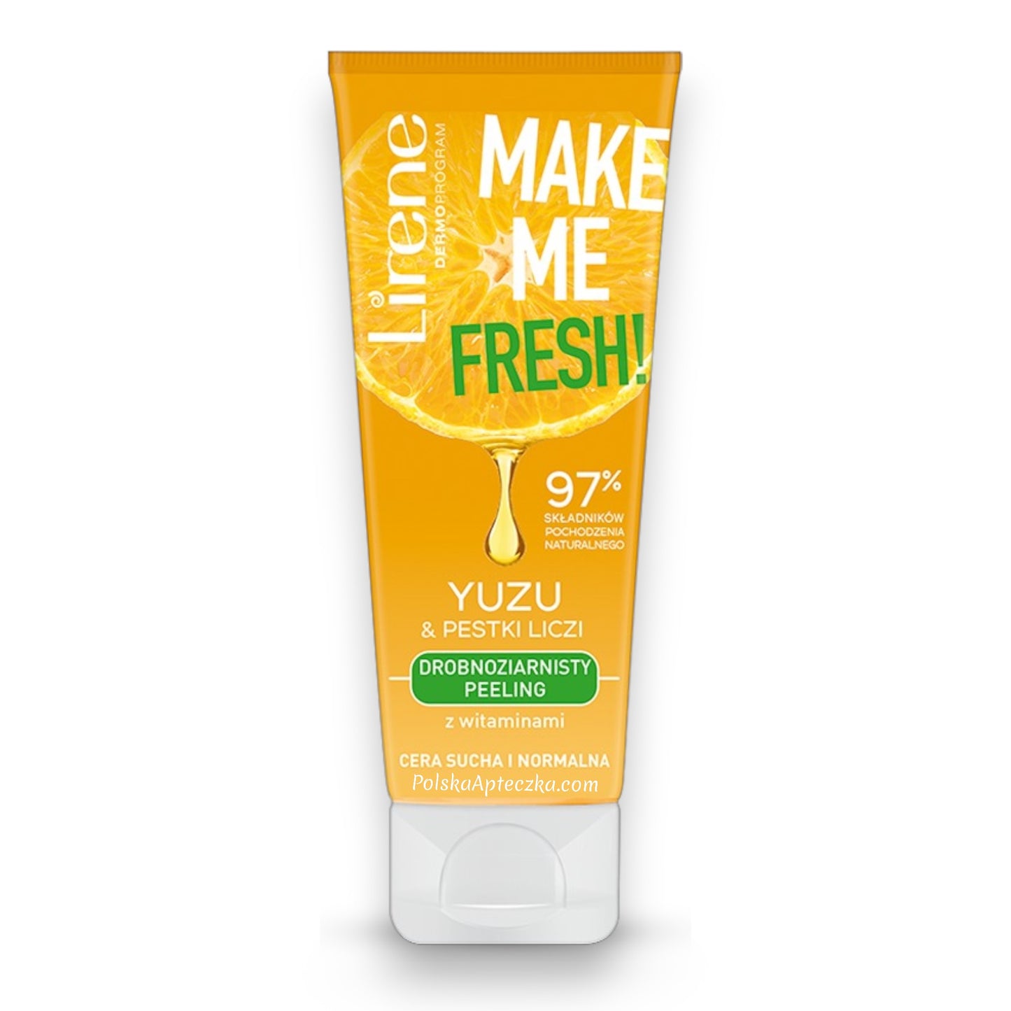 Lirene, Make Me Fresh Drobnoziarnisty peeling z witaminami YUZU & PESTKI LICZI 75ml