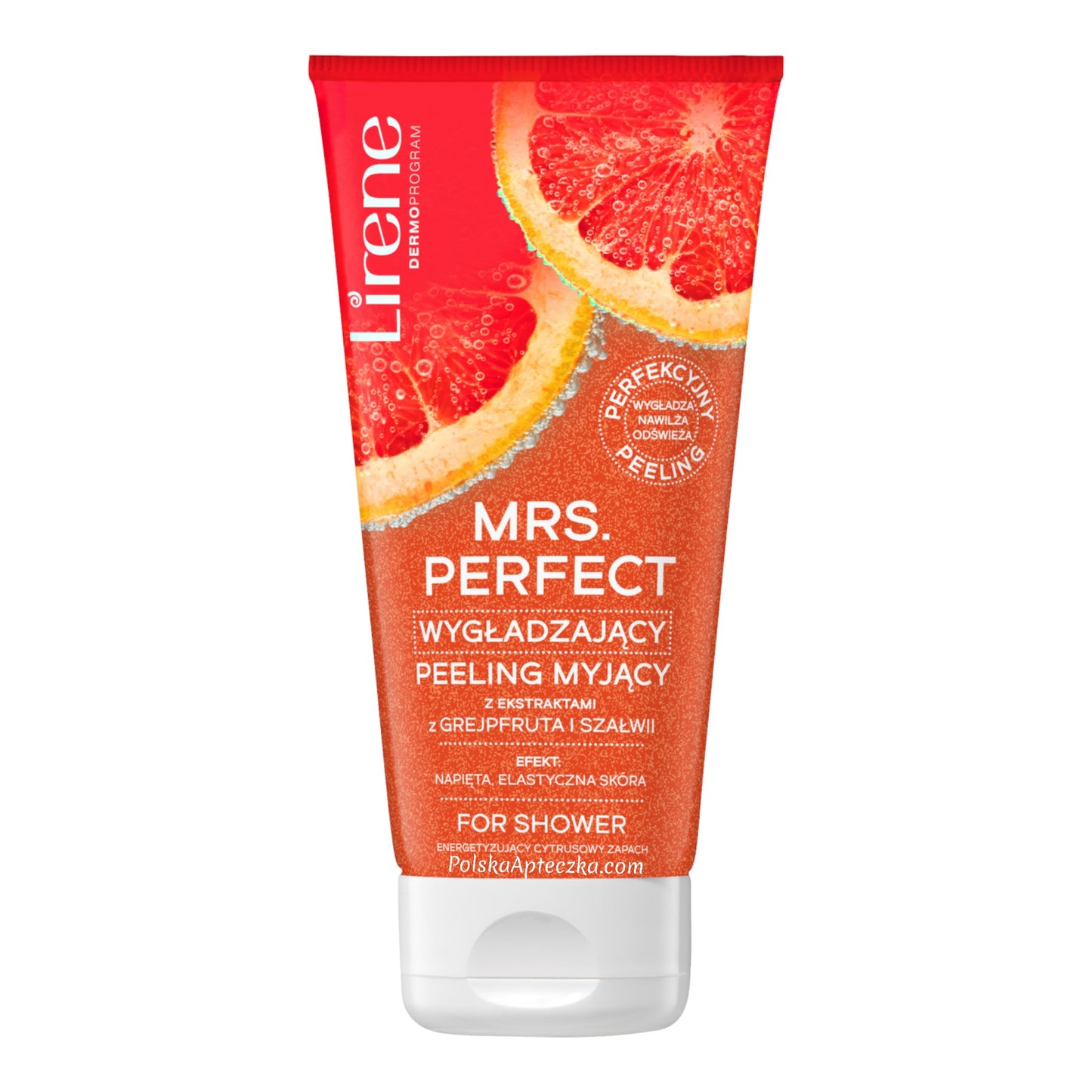 Lirene, Mrs Perfect wygładzający peeling myjący z ekstraktami grejpfruta i szłwii 175ml