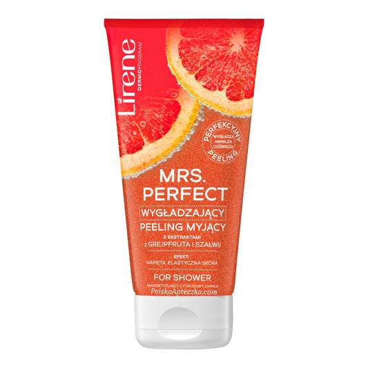 Lirene, Mrs Perfect wygładzający peeling myjący z ekstraktami grejpfruta i szłwii 175ml