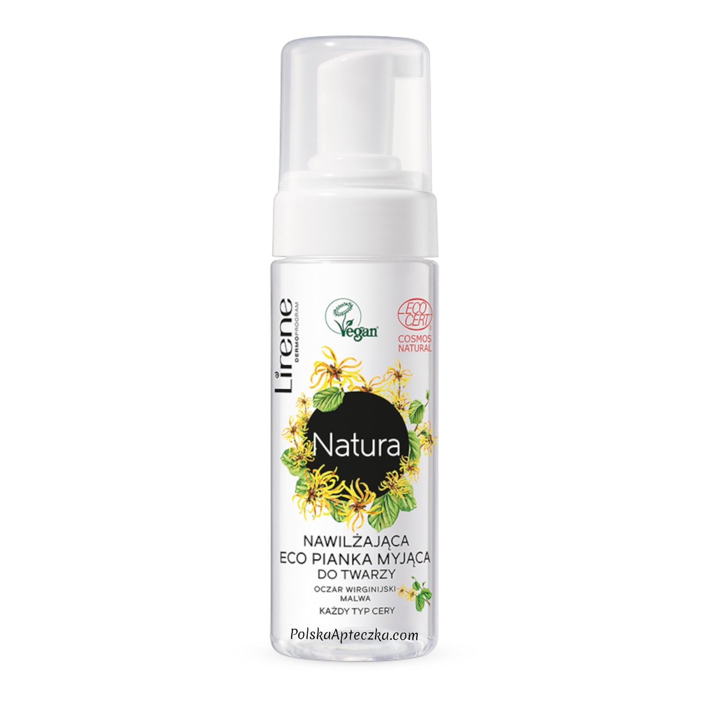 Lirene, Natura Eco Nawilżająca Pianka myjąca do twarzy 150ml