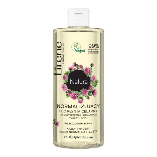 Lirene, Natura Eco Płyn micelarny normalizujący do twarzy i oczu 400ml