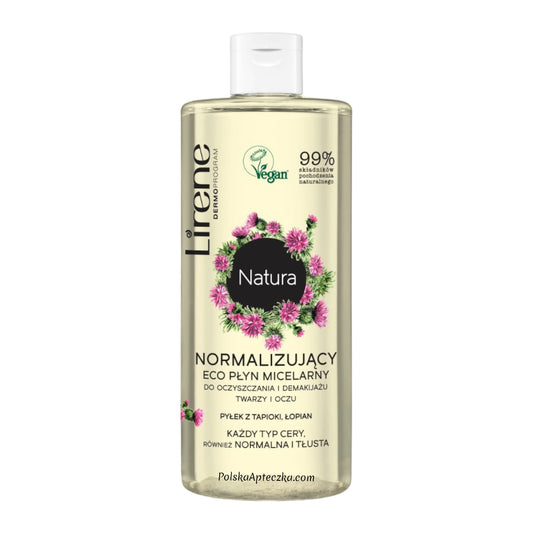 Lirene, Natura Eco Płyn micelarny normalizujący pyłek z tapioki łopian 400ml