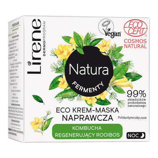 Lirene, Natura Eco krem-maska naprawcza kombucha na noc 50ml