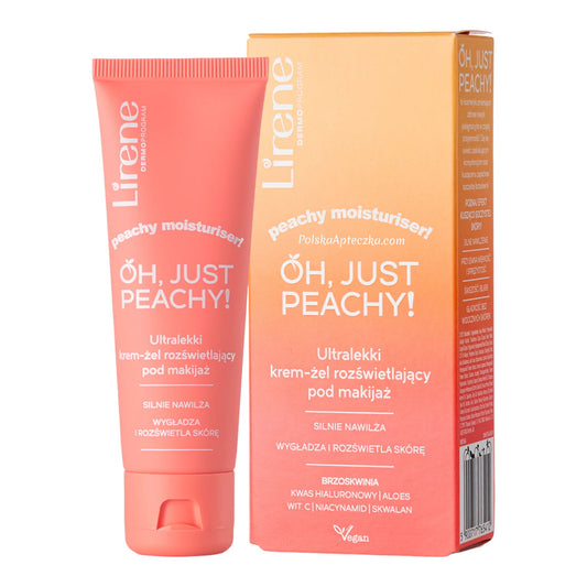 Lirene, Oh Just Peachy Lekki krem nawilżający pod makijaż 50ml