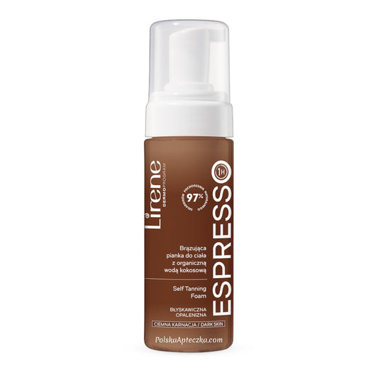 Lirene, Perfect Tan ESPRESSO bronzing body foam with organic coconut water