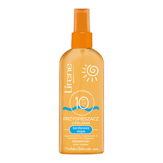 Lirene, SPF 10 przyspieszacz opalania karotenowy olejek 150 ml