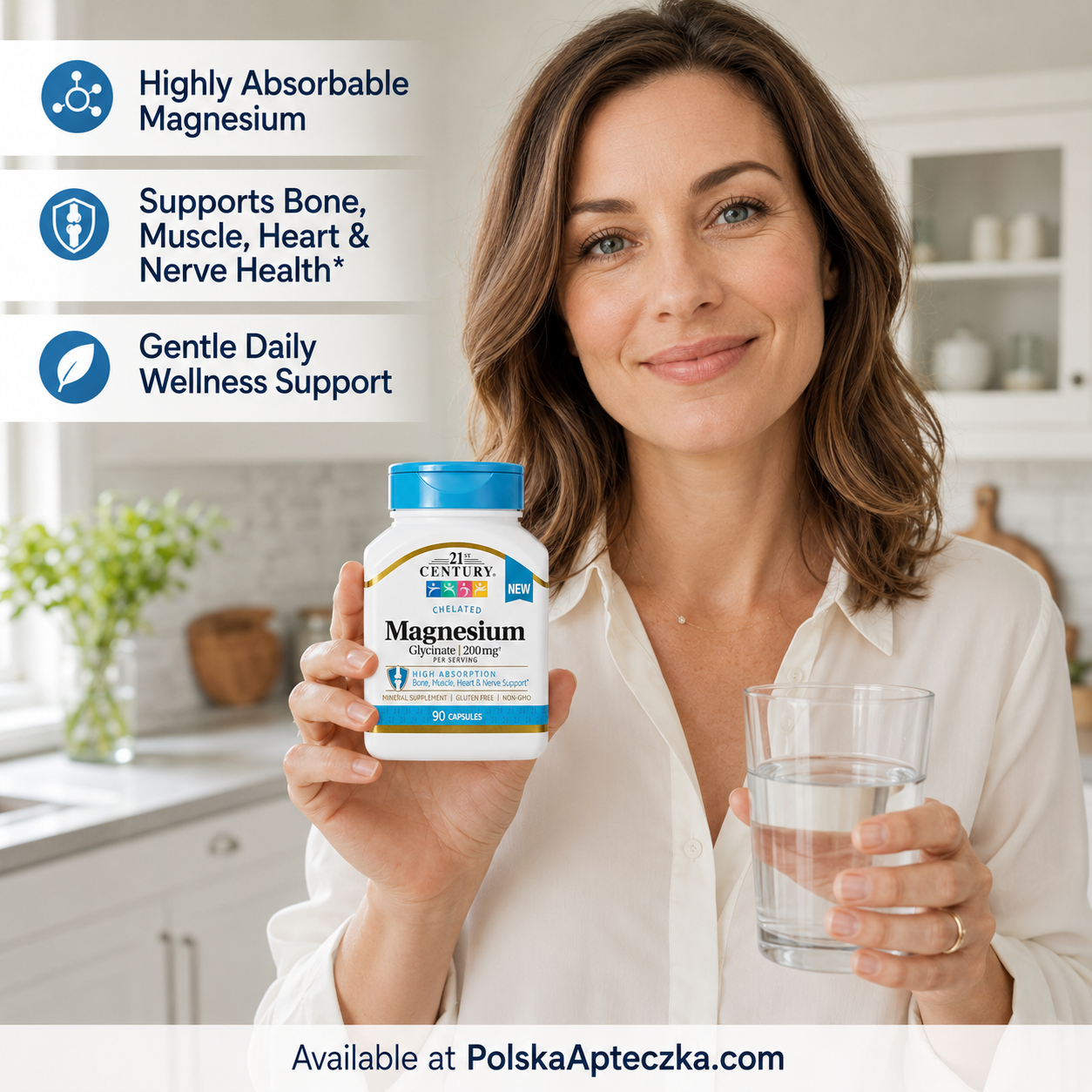 Magnesium Glycinate 200mg 90 Capsules lifestyle