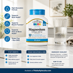 Magnesium Glycinate 200mg 90 Capsules infographic