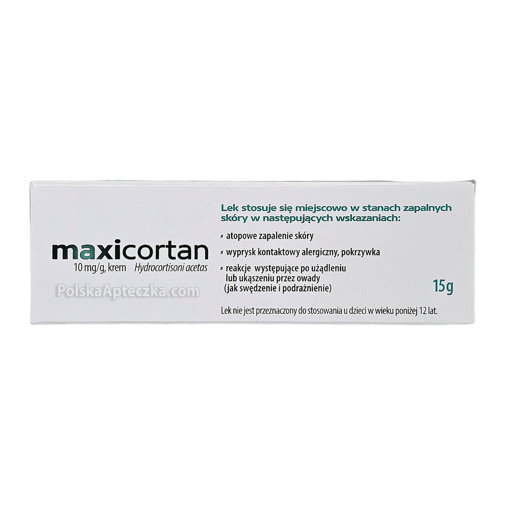 Maxicortan cream for itching and inflammation back
