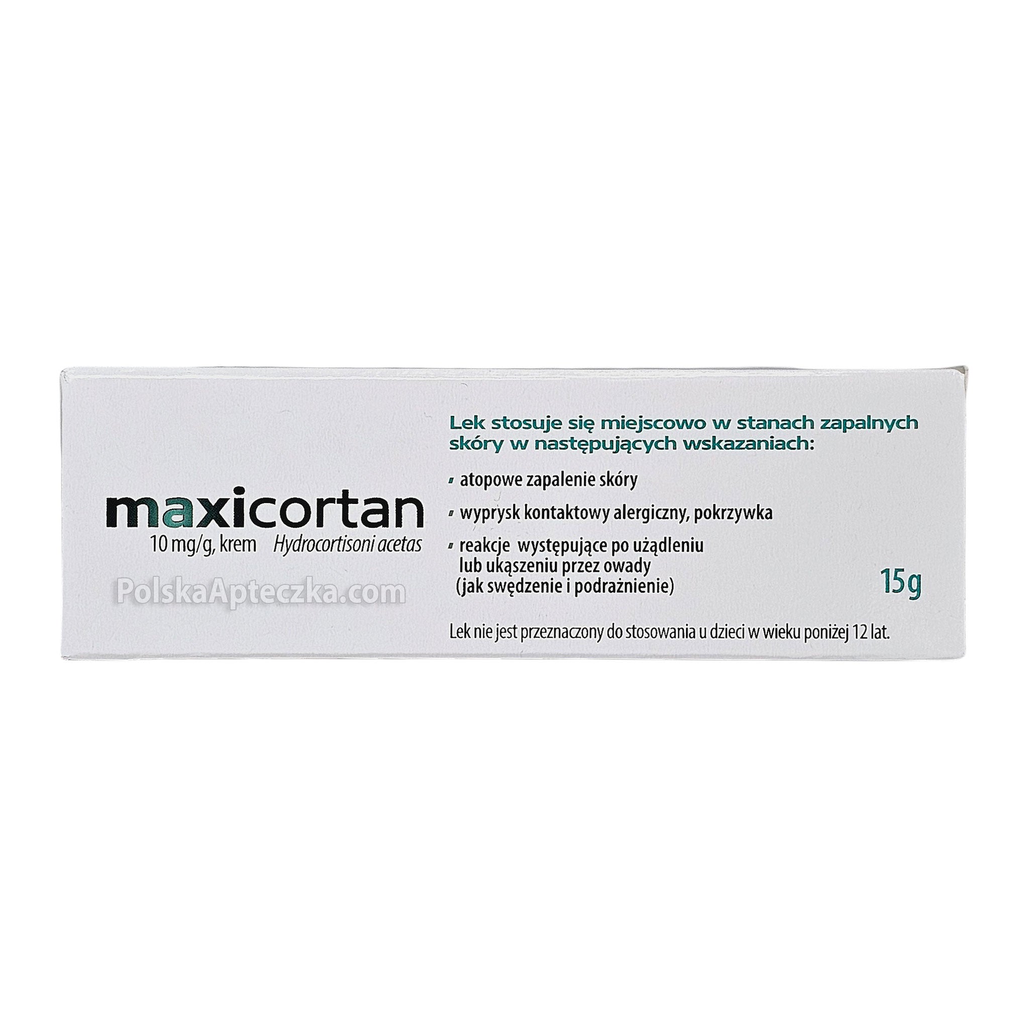 Maxicortan cream for itching and inflammation back