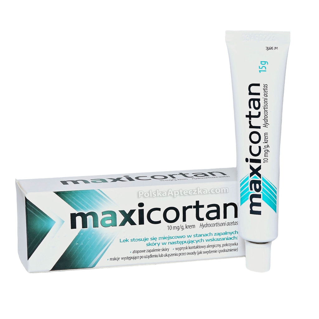 Maxicortan cream for itching and inflammation box and tube